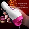 Intelligent Heating and sound Masturbator Cup Realistic Blowjob Sex Machine Male Suck/Licking Penis Massage Cup
