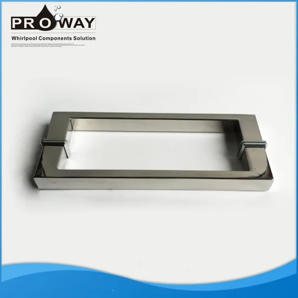 Bathroom Sliding Glass Shower Door Knobs Chrome Square Door Handles