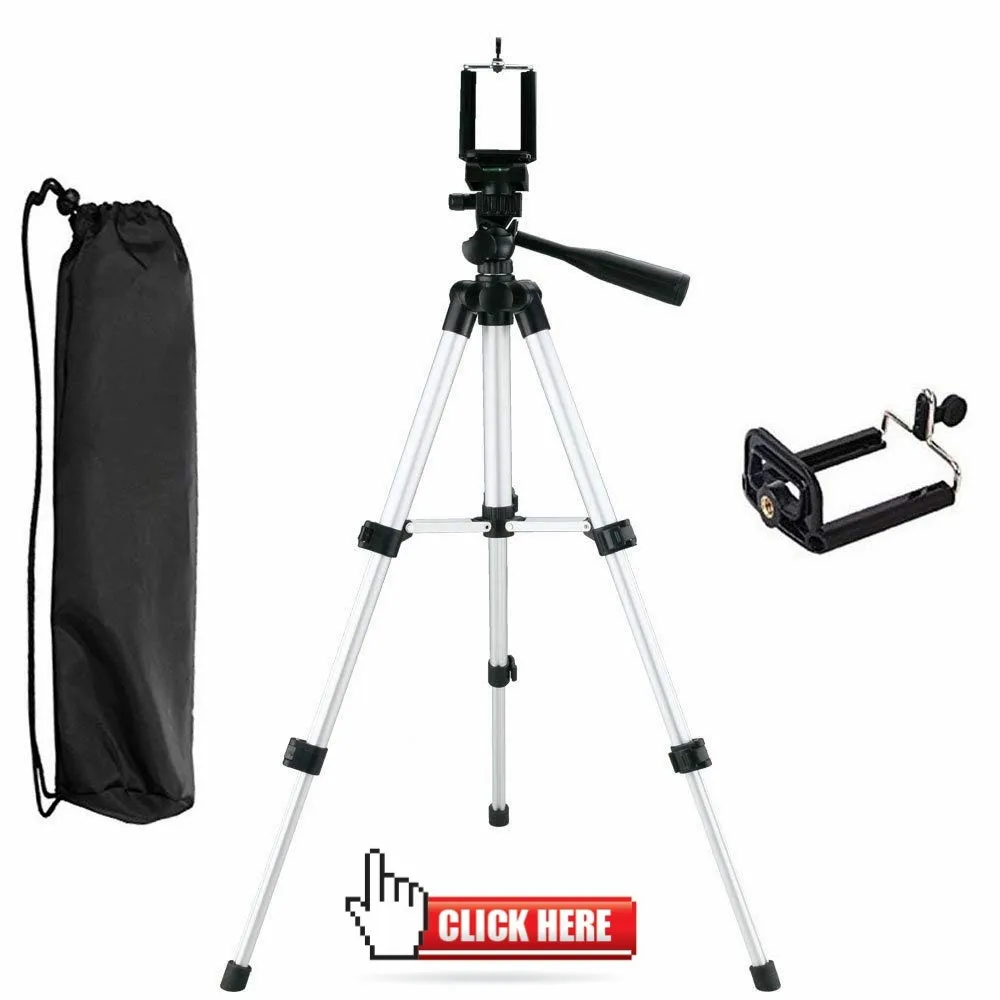 Travel Portable Dslr Camera Tripod Monopod Flexible Head With Carry Bag