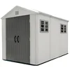 Triple room middle size outdoor HDPE Plastic shed for garden storage
