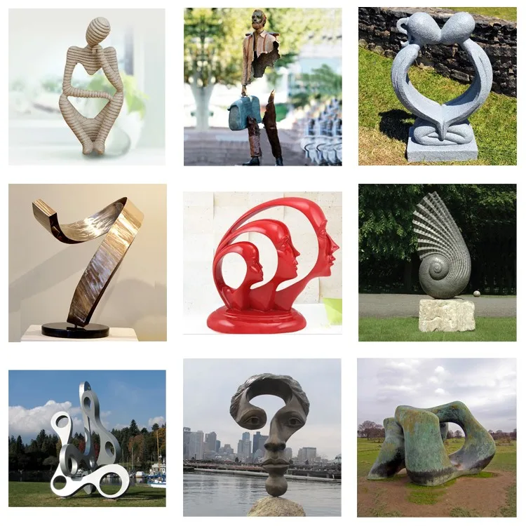 New Sandstone Sculpture For Home Decoration Human Statue Abstract