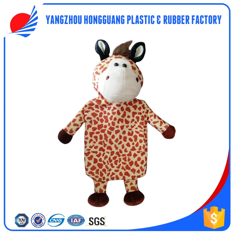 1 Liter Cute Rubber Cow Hot Water Bottle Animal Toy Hot Water Bag