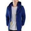 windbreaker cvc hooded blue jacket mens