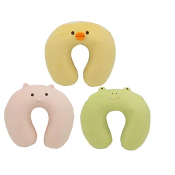 Toprank Cute Design Animal Embroidery U Shaped Inflatable Travel