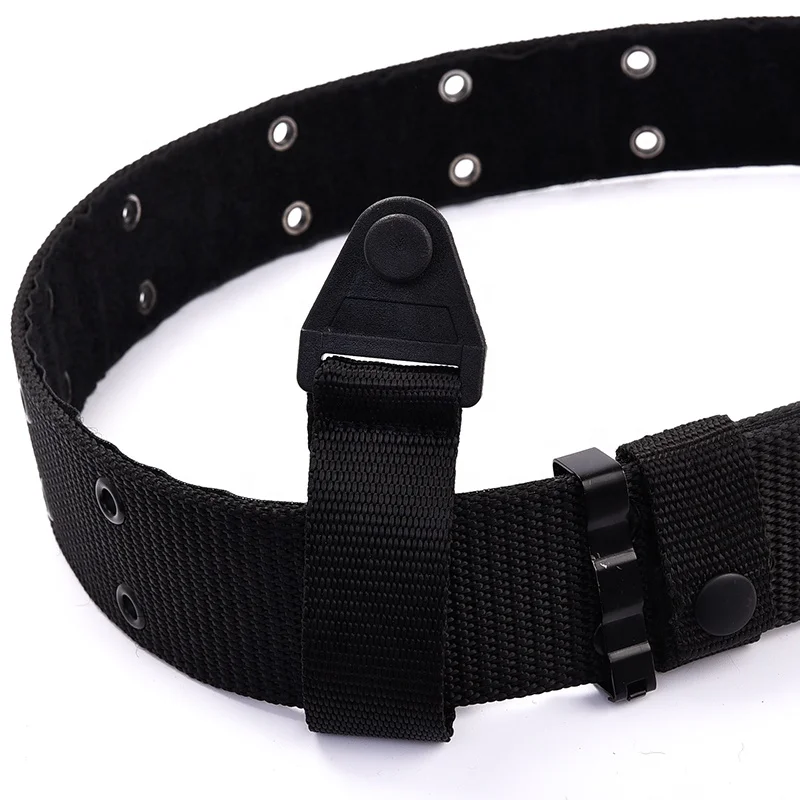 Armed Eightpiece Pouches Belt Utility Kit Security Belt Black Multifunctional Security Patrol