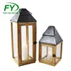 ML-2637 Two Different Size Chinese Garden Wooden Vintage Lantern & Wholesale Lanterns