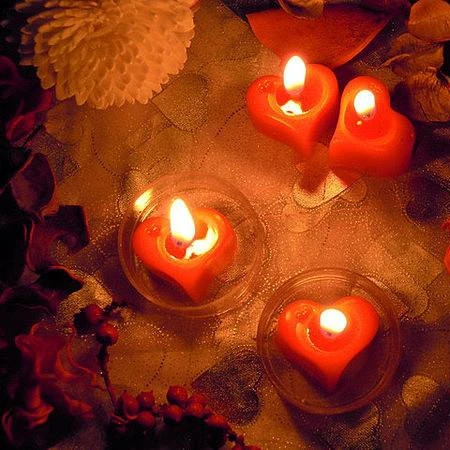 Heart Shape Romantic Gift Valentine's day decorative pillar candles