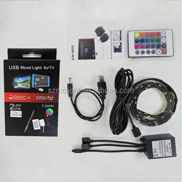 USB LED TV Backlight Kit for 32 to 46 Inches, Bias Lighting LED Strip for Back of Tv Lighting