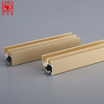 6063 Handle Aluminum Extrusion Profile For Wardrobe Sliding Door