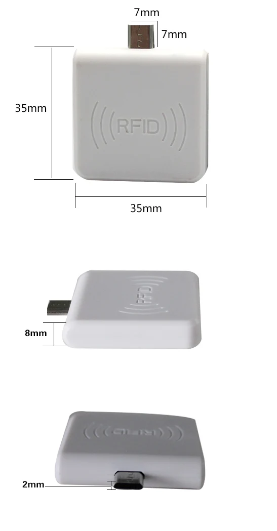 Android Mobile Phone Micro Mini USB NFC 13.56mhz RFID Reader&writer