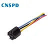 5 PIN car auto relay socket with 16AWG 18AWG copper wires