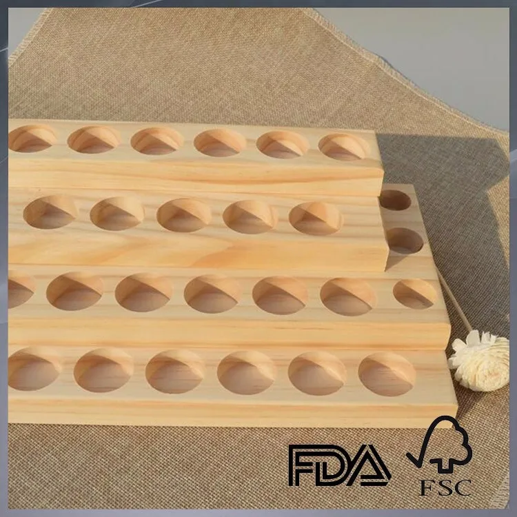 Pine Wood Custom Wooden Essential Oil Holder Wooden Essential Oil