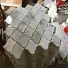 Calacatta gold marble lantern chips pattern sticked for mosaic tiles