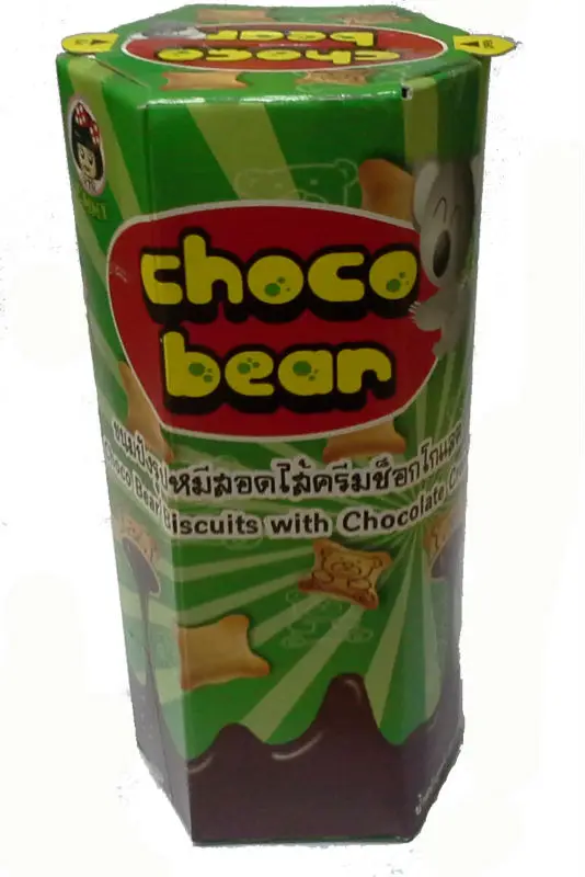 
Biscuits with Chocolate Cream Choco Bear 22 g. 
