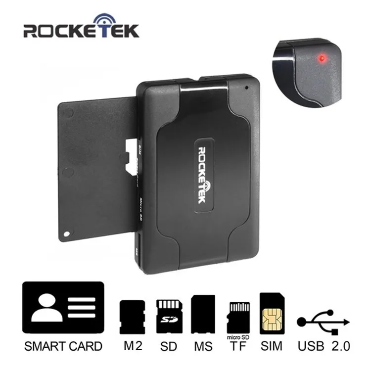 Portable 3 Port Usb 2.0 Multi Sim Card Reader & Cf Memory Card Reader ...
