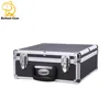 small easy carrying aluminum suitcase with lock and foam for watch