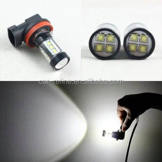 Car Accessory 80w Led Front Car Fog Lamp H8 H9 H11 16 Smd 3200lm Led