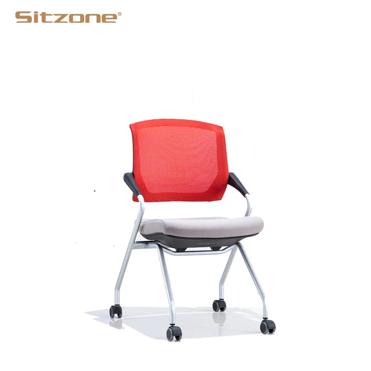 Office Training Room Stackable Folding Chairs With Wheels Buy Folding