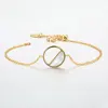 Zooying newest simple fashion semi-circle shaped chain bracelet
