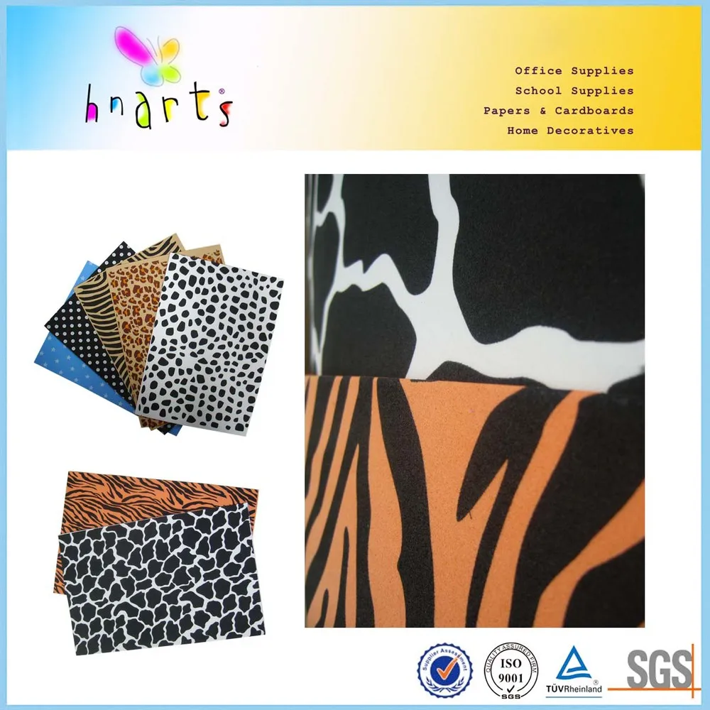 Animal Print Eva Foam Sheet/2mm Thick Print Foamy,/printed Goma Eva