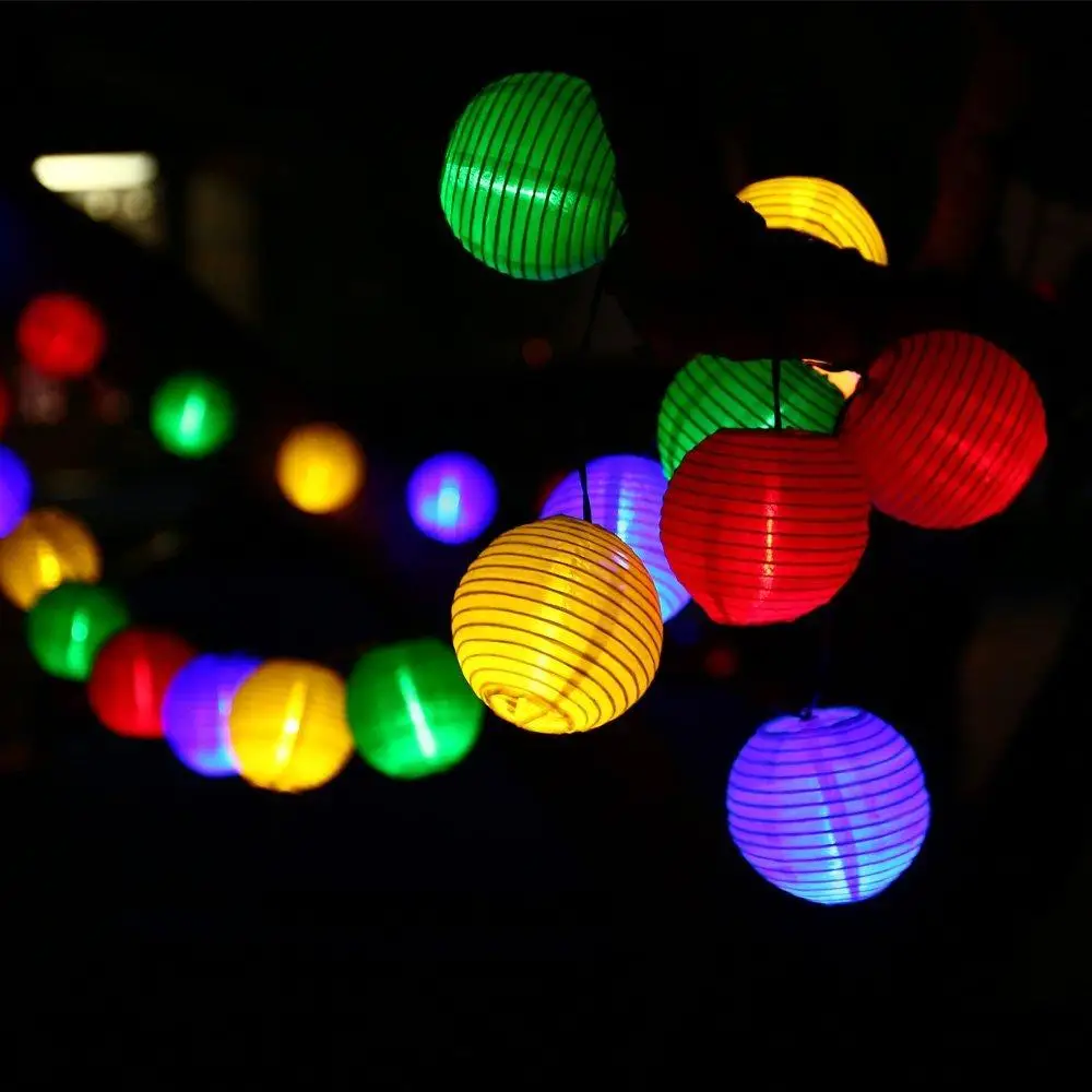 colorful lantern lights