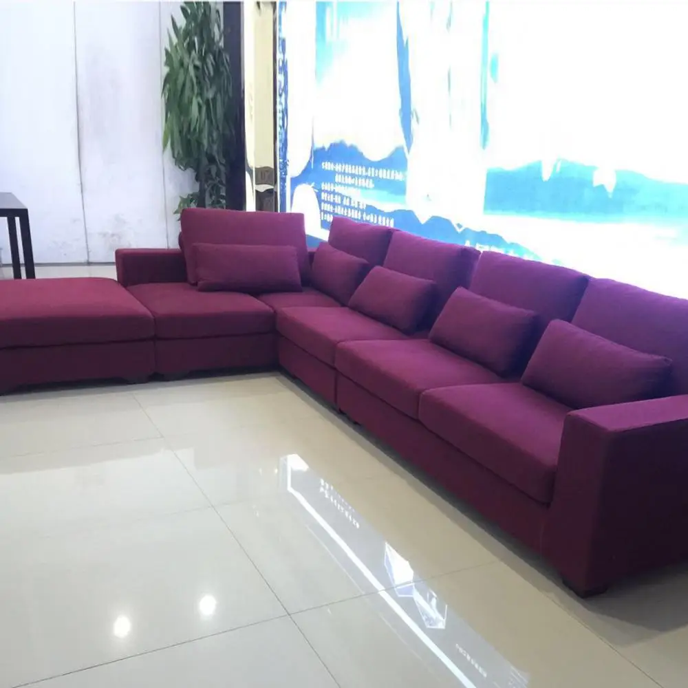 Ruang Tamu Sofa Kulit Furniture Jerman Tidur Set Desain Modern L