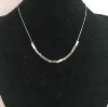 Factory Custom Surgical Stainless Steel Matte Shiny Beads Silver Fished Morse Code 'Believe' 'Lucky' 'Strength' Necklace