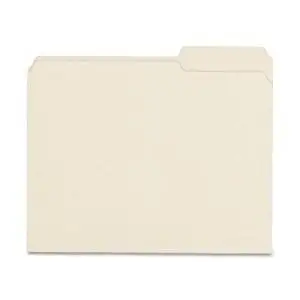 Pendaflex Essentials File Folder - Letter - 8.50quot; Width x 11quot; Length Sheet Size - 0.75quot; Expansion - 2/5 Tab Cut - Right Tab Location - 11 pt. - Manila - Manila - 100 / Box