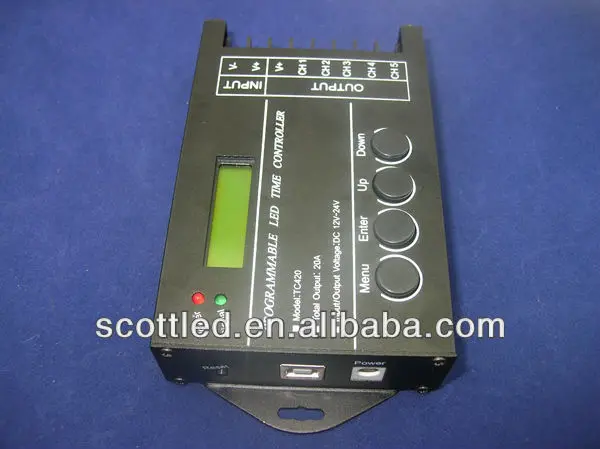 TC420;Programmable time led controller;can customize schedule mode by PC with USB port