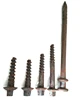 Railway spike combination, forging process, railway rail fixed use.