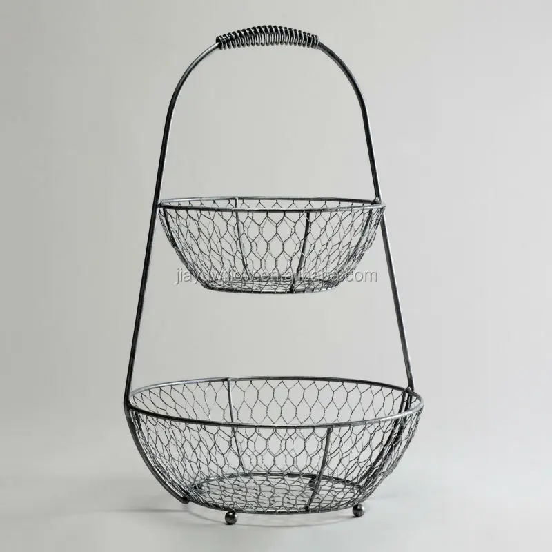wired fruit basket stand