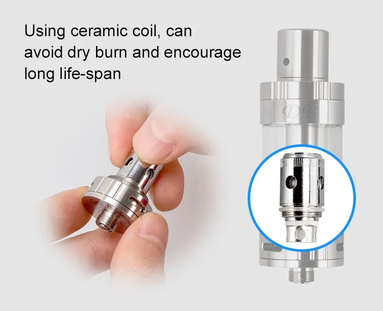 ceramic atomzier DF vaporizer 0.5ohm ceramic coil head 5.0ml big capacity vape wholesale