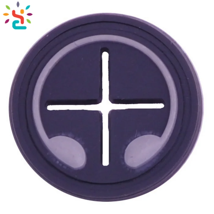 Soft Pvc Material Custom Design Heat Transfer Rubber Earphone Hole