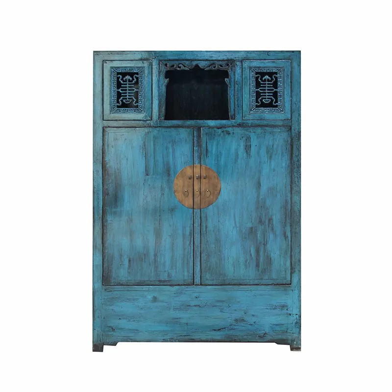 Reproducción China Precio Justo Antiguo Pintado Tallado Vestidor