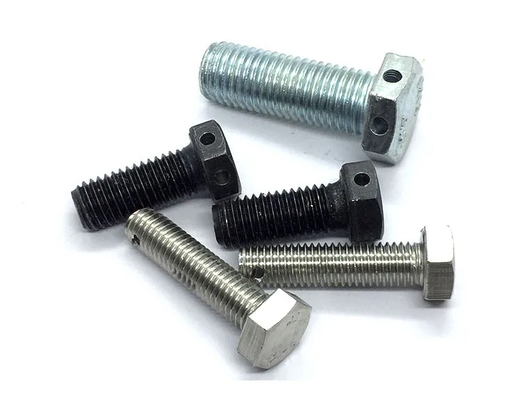 8.8 Grade Hex Bolts With Wire Hole In Head - Buy Bolt With Hole In Head