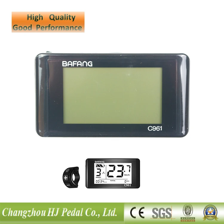 C961 Lcd Display 24/36/48v Ebike Bicycle For Bafang Mid Drive Motor Kit ...