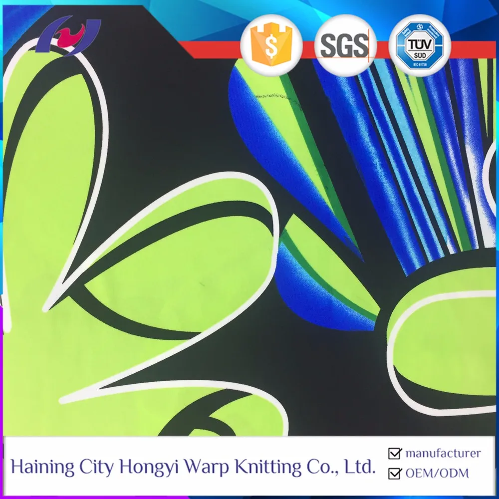 Printed Activewear Fabric 87 Polyester 13 Spandex Fabric Buy Printed