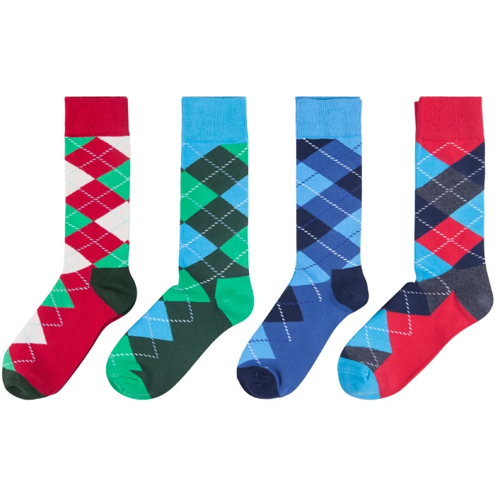 Mens Funny Novelty Cotton Crew Socks Colorful Cute Crazy