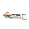 Custom rectangular zinc alloy car design key ring opener