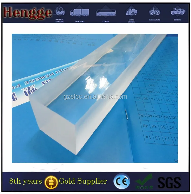 Polycarbonate Rod,/square Clear Acrylic Rod,/clear Plastic Square Rod