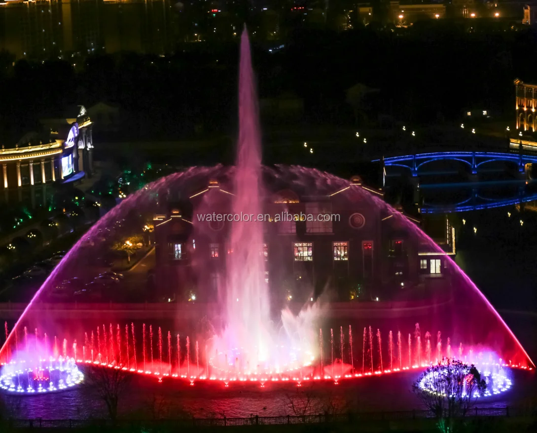 Modern Style Dmx Controlled Music Water Dancing Fountain For Hla Hotel ...