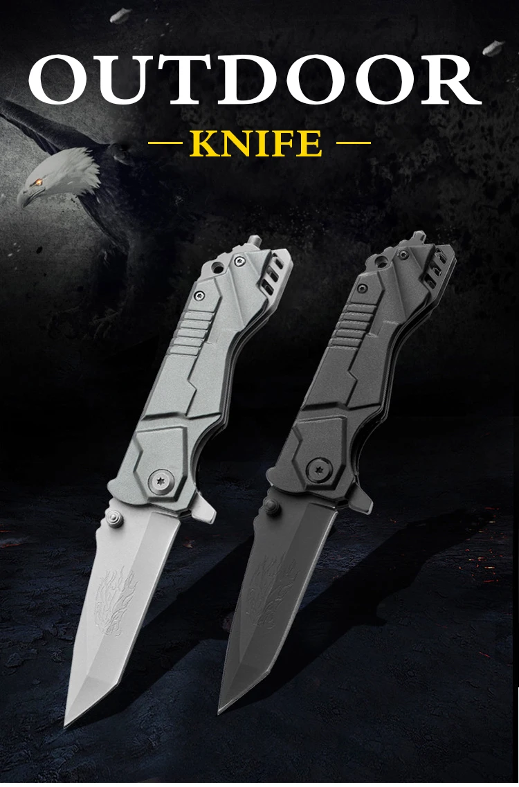 b478b 不锈钢高品质野营衬垫锁折叠刀