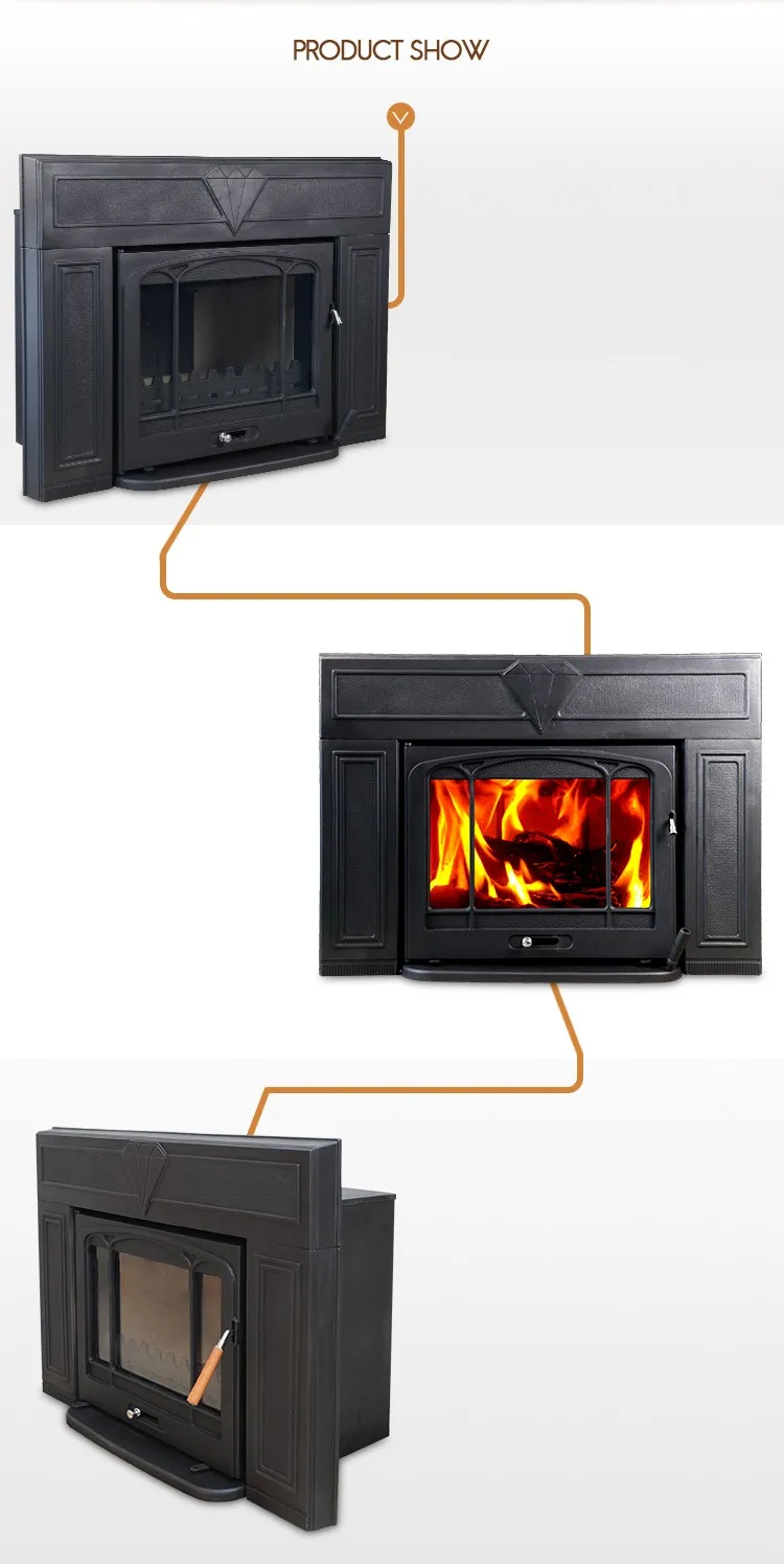 Made In China Modern Design Wood Stove Wood Burning Stove Insert