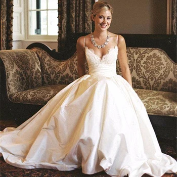 Zh2935g Modest Spaghetti Straps Lace Wedding Dresses 2018 Simple A Zh2935g Modest Spaghetti Straps Lace Wedding Dresses 2018 Simple A Line Backless Long Bridal Gowns Bohemian