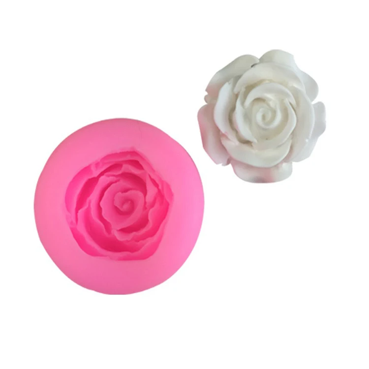 3d Mini Rose Silicone Fondant Mold For Cake Decoration Buy Rose