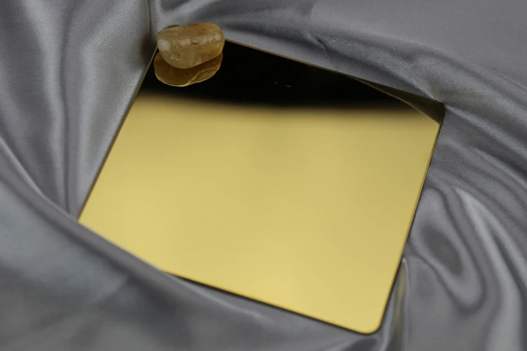 4x8 3毫米 316l 镜面不锈钢板材挡板板 316 月 k 金色镜面彩色不锈钢