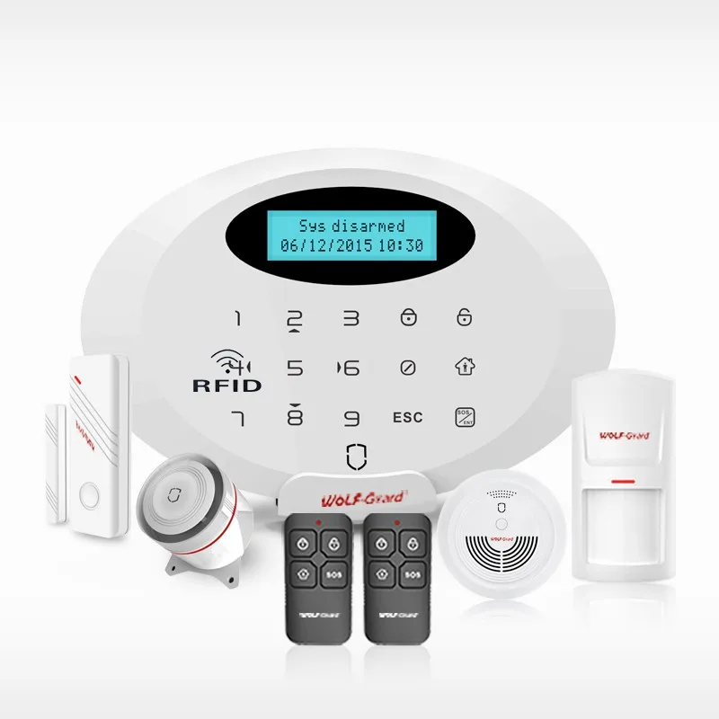 Wireless Pstn Manual Home Security Gsm Alarm System With Quick Alarm On