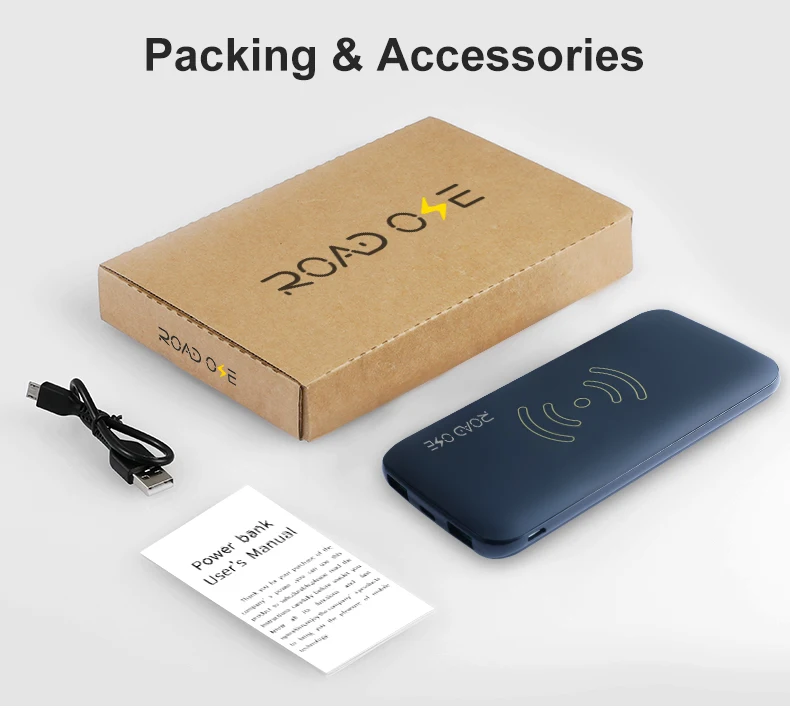 Dual Usb Outputs Qi Standard Mobile Power Bank 10000mah Wireless Charger - ANKUX.COM