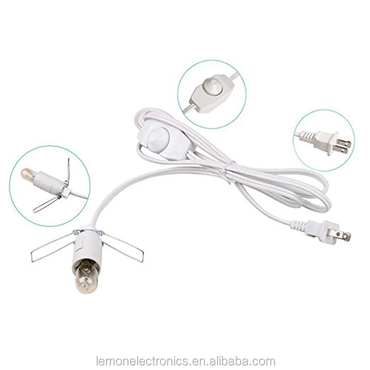 Us Salt Lamp Cord With Switch And E12 Lamp Holder 6ft Buy Us Salt
