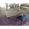 Tempered Glass Ceramic Tile Top Extendable Dining Table